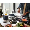 Joseph Joseph Space set de cocina antiadherente cerámica con mango plegable 6 piezas azul