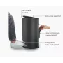 Joseph Joseph Arc 10L Easy-Push Matt Black cubo de basura con pedal