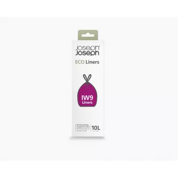 Joseph Joseph IW9 bolsas de basura Custom-fit 10L gris reciclado (20 bolsas)