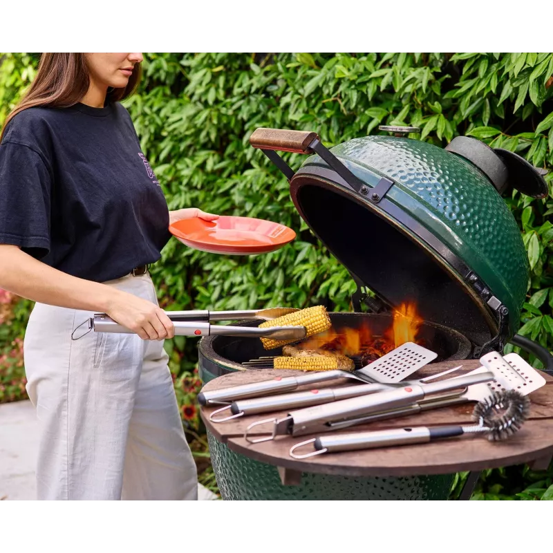 Joseph Joseph GrillOut set de 2 espátula y pinzas de barbacoa, gris/acero inoxidable