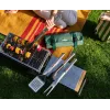 Joseph Joseph GrillOut Black brocha de silicona para barbacoa con mango extensible