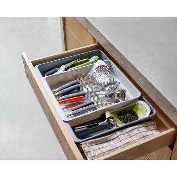 Joseph Joseph DrawerStore organizador extensible de cubiertos para cajón gris 8500017