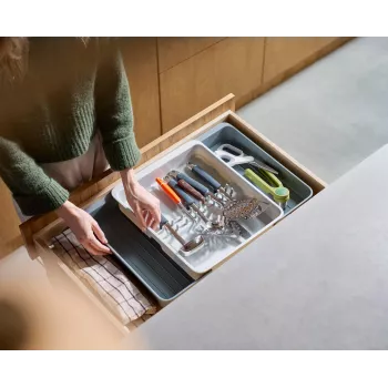 Joseph Joseph DrawerStore organizador extensible de cubiertos para cajón gris 8500017