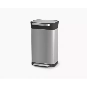 Joseph Joseph Titan compactador de basura de 30L de acero inoxidable con sistema de compactación