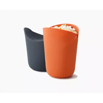 Joseph Joseph M-Cuisine set para hacer palomitas en microondas de 2 piezas naranja