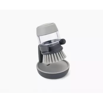 Joseph Joseph Palm Scrub cepillo para fregar gris con dispensador de jabón integrado