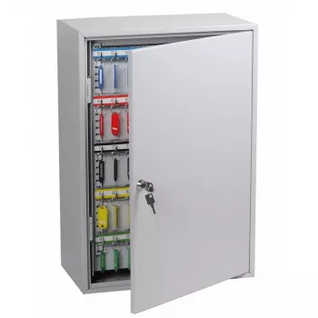 Phoenix Safe KC0604K Caja de llaves - Gris - 200 ganchos - Cerradura de llave - 380 x 140 x 550 mm