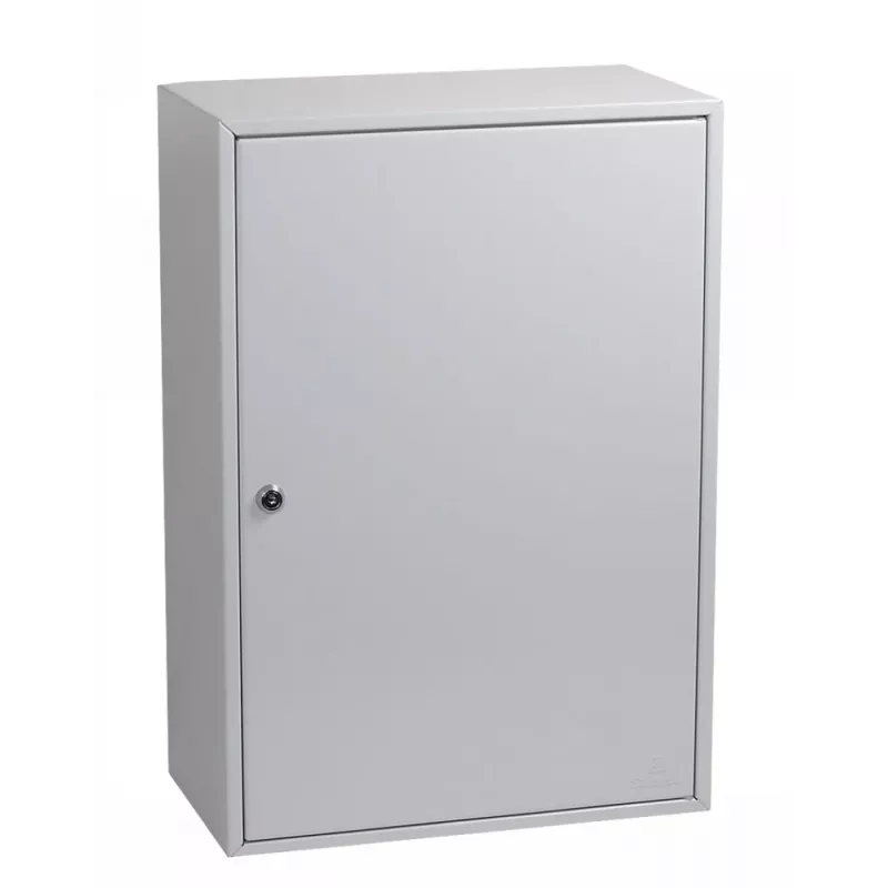 Phoenix Safe KC0604K Caja de llaves - Gris - 200 ganchos - Cerradura de llave - 380 x 140 x 550 mm