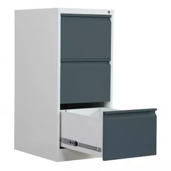 Phoenix Safe Archivador de carpetas colgantes 3 cajones antracita