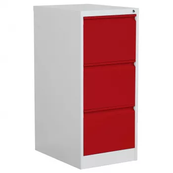 Phoenix Safe Archivador ignífugo 3 cajones Rojo