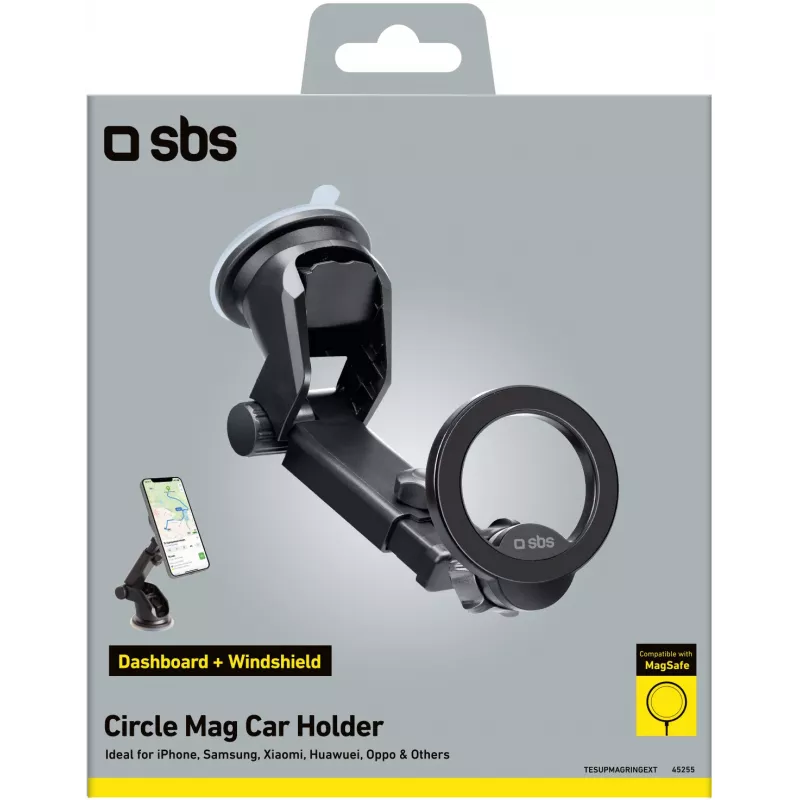 SBS TESUPMAGRINGEXT Soporte MagSafe, negro