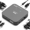 Estación de acoplamiento universal PORT Designs - 2 x 4K 2 HDMI con fuente de alimentación - EU