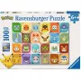 RAVENSBURGER puzzle infantil Pokémon Faces (100 piezas)