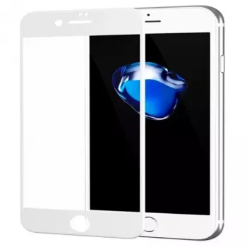 EVELATUS Protector de Pantalla Apple iPhone 7/8/SE2020/SE2022 2.5D Full Cover Japan Glue Glass Anti-Static Blanco