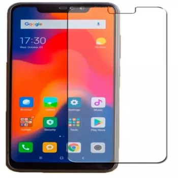 Evelatus Protector de pantalla plano de cristal templado de 0,33 mm con adhesivo japonés antiestático para Xiaomi Redmi Note 6 Pro transparente