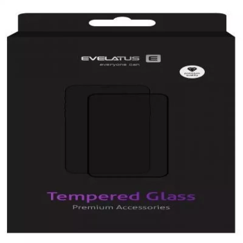 Evelatus Huawei P Smart 2019 2.5D Full Cover Japan Glue Glass Anti-Static Protector de pantalla