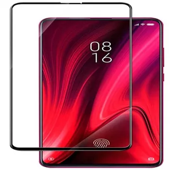Evelatus Xiaomi Mi 9T Pro Protector de pantalla de cristal templado 2.5D marco negro (Full Glue)