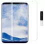 EVELATUS Samsung Galaxy S9 Plus Protector de pantalla de cristal transparente UV con pegamento líquido