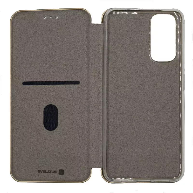 Evelatus Funda tipo libro para Xiaomi POCO M3 / Redmi 9T / Redmi Note 9 4G - Gold