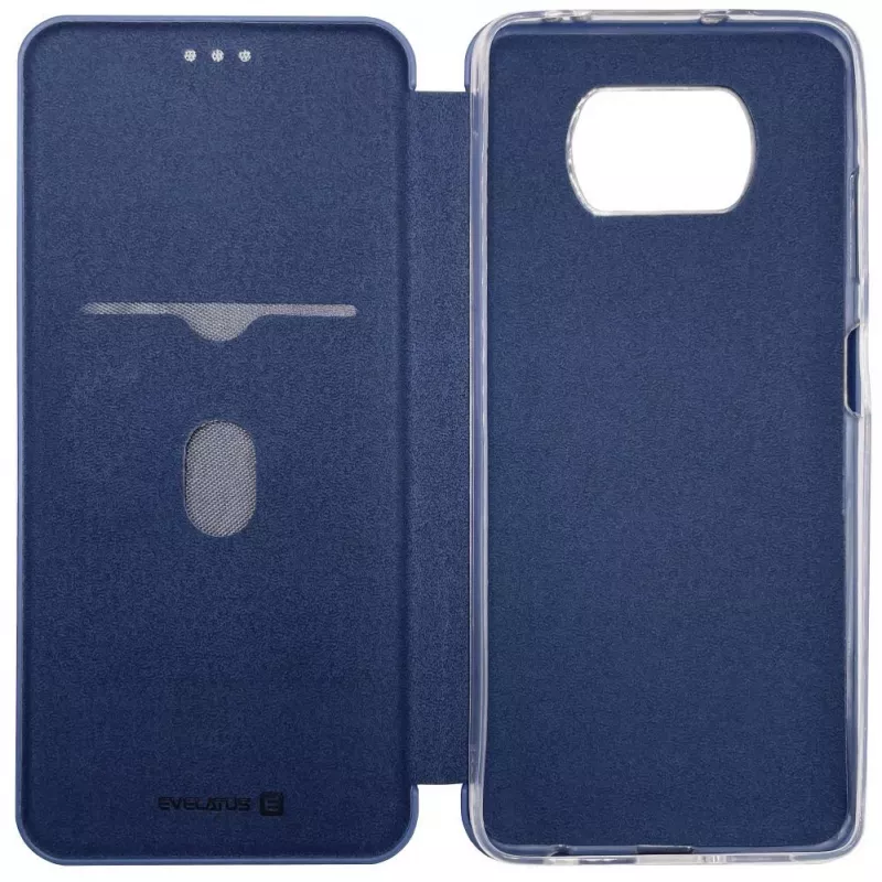 Evelatus Xiaomi Poco X3/X3 NFC/X3 Pro Funda tipo libro Azul oscuro