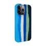 Funda de silicona Evelatus para Apple iPhone 15 Pro Max multicolor azul