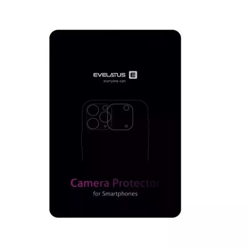 Evelatus Apple iPhone 15 Pro / 15 Pro Max protector de lente de cámara Armor titanio azul
