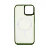 Connect Apple iPhone 13 Funda híbrida con imán PC+TPU verde