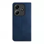 Evelatus Funda tipo libro de piel PU para Xiaomi Redmi Note 14 5G azul oscuro