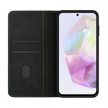 Evelatus Samsung Galaxy A35 Funda tipo libro Folio negra