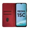 Evelatus Xiaomi Redmi 15C 4G/5G Book Case Folio Rojo