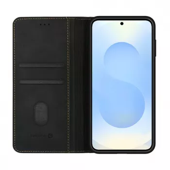 Evelatus Samsung Galaxy S26 Funda tipo libro negra