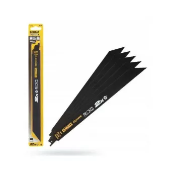 Hoja de sierra sable bimetal HSS M42 DEWALT DT2409L 305mm 14 TPI pack de 5