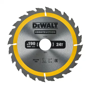 Disco de sierra DEWALT 190x30mm 24T +16° Super Thin Kerf TCT