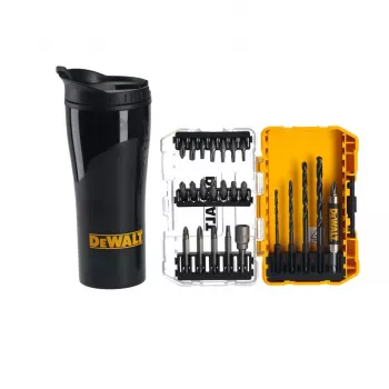 DEWALT set de 25 brocas y puntas de destornillador con vaso térmico
