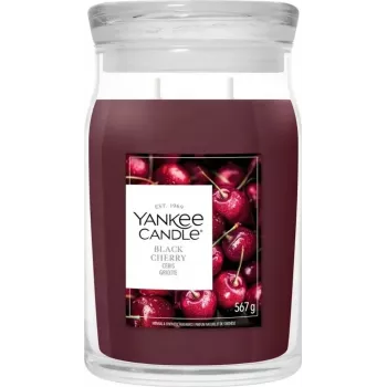Yankee Candle Signature Black Cherry Vela en tarro grande 567g
