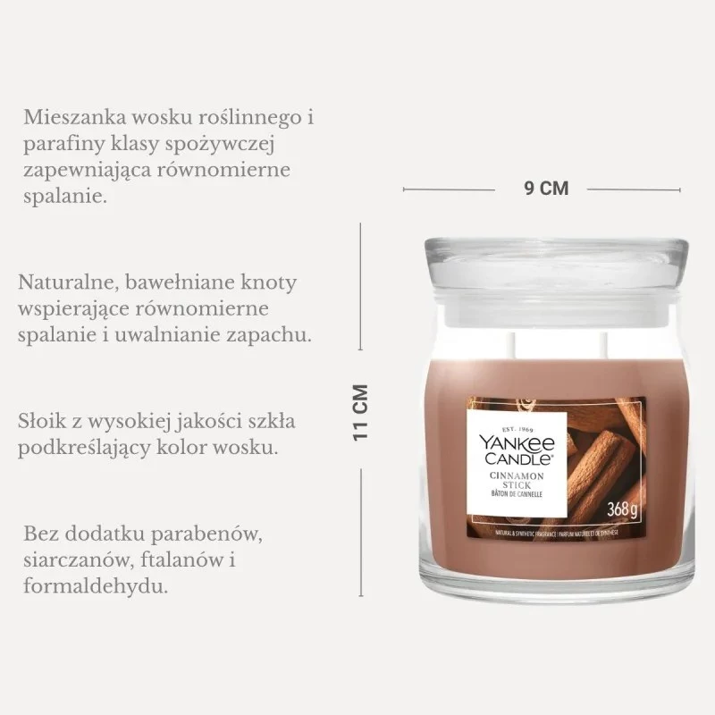 YANKEE CANDLE vela aromática en vaso Cinnamon Stick 623g