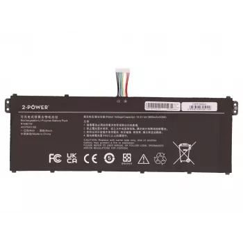 Batería principal 2-Power para MSI R14B01W - 42 Wh