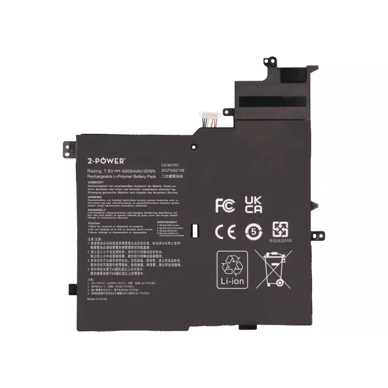Batería principal 2-Power para Asus V406UA - 4000 mAh