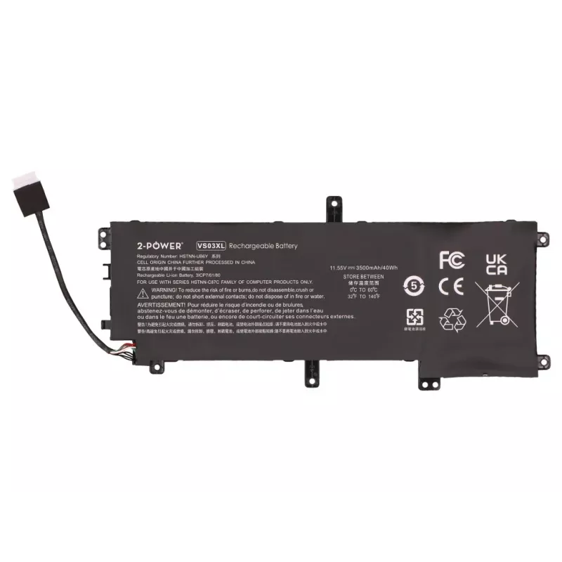 Batería principal 2-POWER 11,55V 3500mAh para HP Envy 15-AS000NC