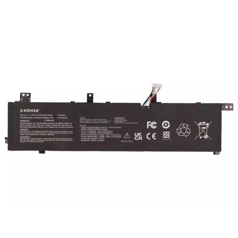 Batería principal 2-Power - 3200 mAh - 11,1V - Li-Ion - para HP ProBook serie 430