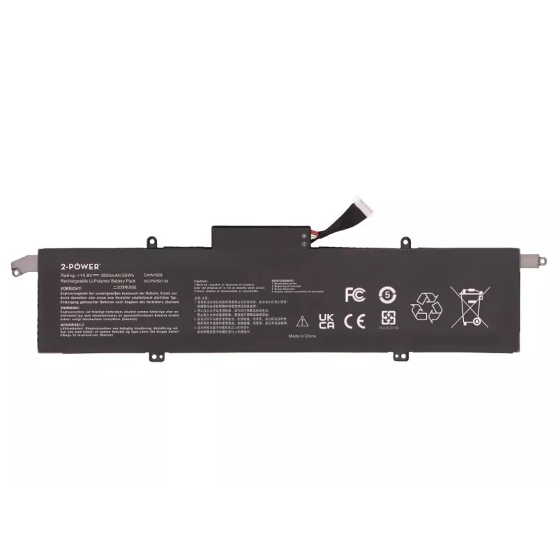Batería principal 2-Power para Asus ROG Zephyrus G14 GA401QEC - 56 Wh