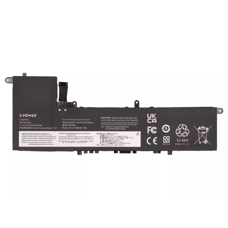 Batería principal 2-POWER Lenovo IdeaPad S540-13ITL 82H1 - Litio-Ion - 46 Wh - 11,52 V - 3 celdas - Negra