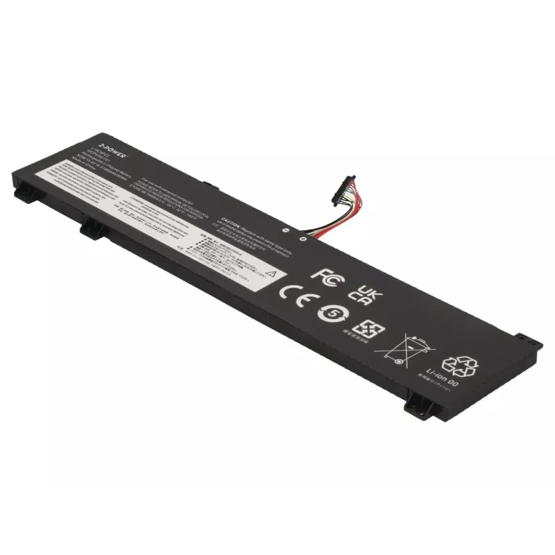 Batería principal 2-Power para Lenovo Legion 5-15IMH05H 81Y6 - 60 Wh, 11,52 V, 5200 mAh, 3 celdas Li-Ion
