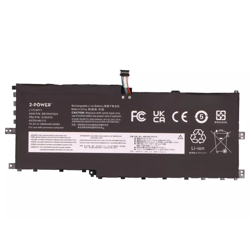 Batería principal 2-POWER recargable 44 Wh