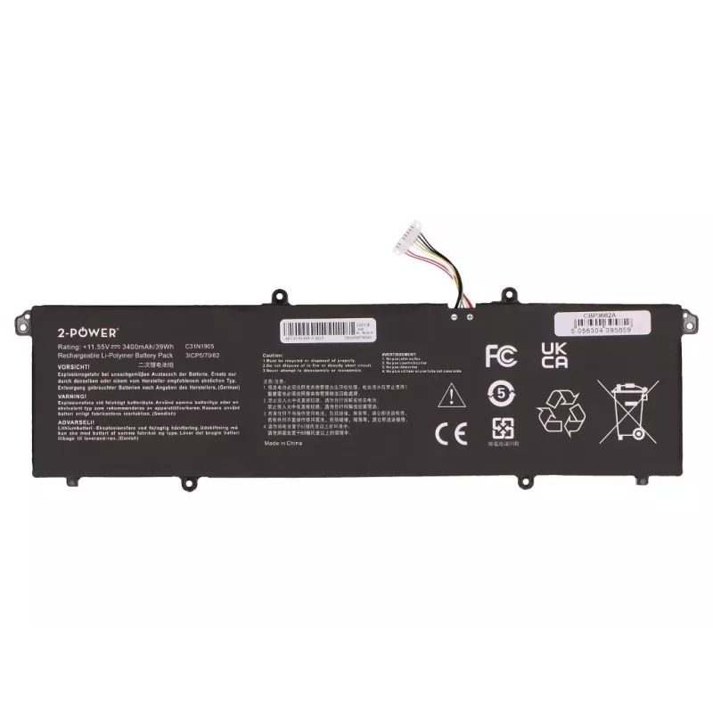 Batería principal 2-Power Asus M1603QA - Batería - 3400 mAh