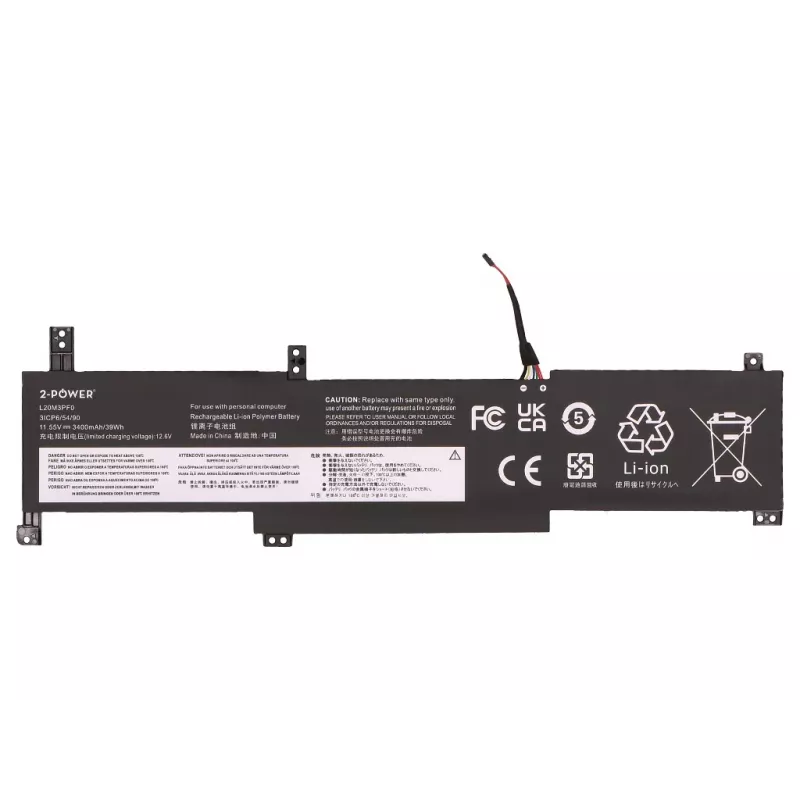 Batería principal 2-POWER para Lenovo IdeaPad 1-14JIL7 82LV - 3400 mAh