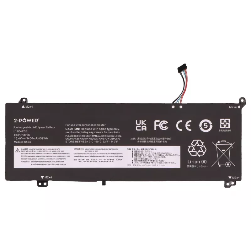 Batería principal 2-Power para Lenovo ThinkBook 14 G3 ITL 21A3 - 46 Wh Litio-Ion