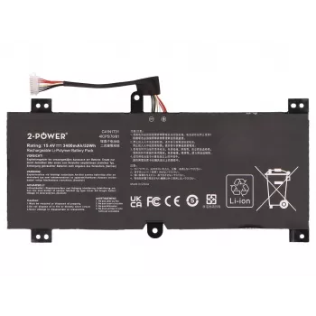 Batería principal 2-Power - Batería para portátil - 52 Wh - 11,1 V - 4700 mAh - 6 celdas - Negra