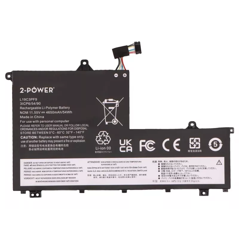 Batería principal 2-Power para Lenovo ThinkPad 15-IIL 20SM - 53 mAh