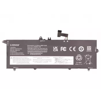 Batería principal 2-Power para Lenovo ThinkPad T490S 20NX - 55 Wh Li-ion
